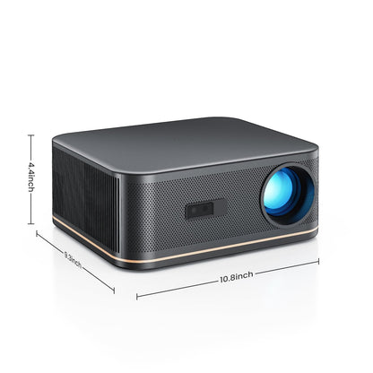 2000 ANSI 4K WiFi/Bluetooth projector, auto focus, up to 300" display, indoor/outdoor, supports phone/TV stick/PS5