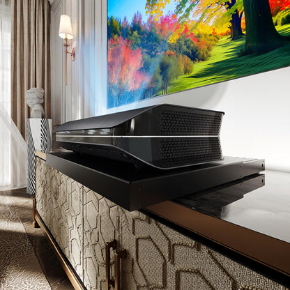 NothPJ motorized sliding tray for UST projector, smart retractable telescopic system, extends to 150", power sync design