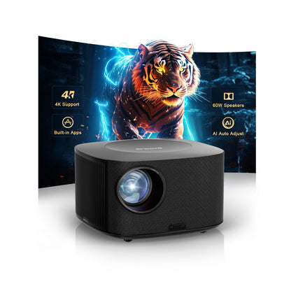 Outdoor 4K smart projector ONOAYO ONO5Pro 2.0, ultra-bright, AI autofocus, Dolby audio 60W, WiFi/BT, indoor/outdoor 2026