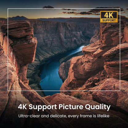 HAPPRUN 1080P Bluetooth projector, built-in speaker, Google TV, supports smartphone/HDMI/Fire Stick/PS5 indoor/outdoor use